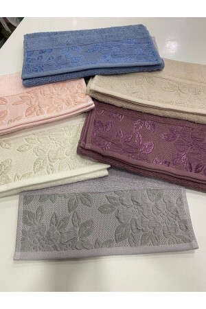 منشفة مطبخ من طراز MNZ-Hazal 6 قطع الوردي أوh00000371 - Nurpak