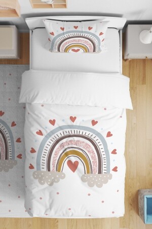 قوس قزح MNZ-Heart نمط واحد الأطفال الأسرة المجموعة evnev00028 - Evpanya