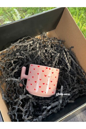 كأس MNZ-Heart - هدية عيد ميلاد - كأس وردي - كأس للأطفال - Glowoow