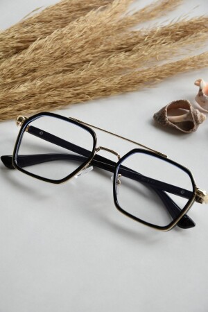 MNZ-Henry Unisex النساء الرجال الأسود الفضة التفاصيل الأزرق الضوء الحماية الأزرق الحجر الموسم الجديد العينات العصرية المظهر - LOOKUP NEW