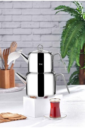 (MNZ-Hera Maxi Teapot Set 5907) (بلاطين TAC-5907) - Taç