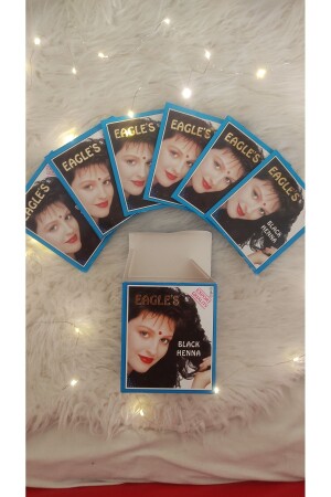 MNZ-Herbal Vital هينا هندي أسود 6 عصا هينا أسود - Eagles