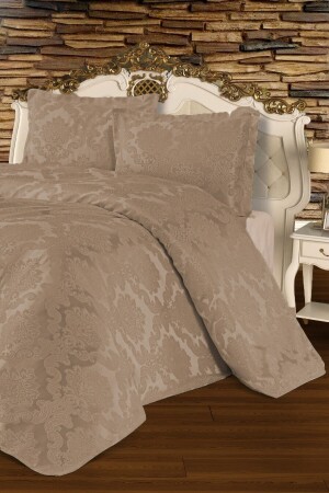 MNZ-Hercai كابوتشينو مزدوجة جاكارد بيك ستة هيركا بيك - Çt Çeyizci Tekstil