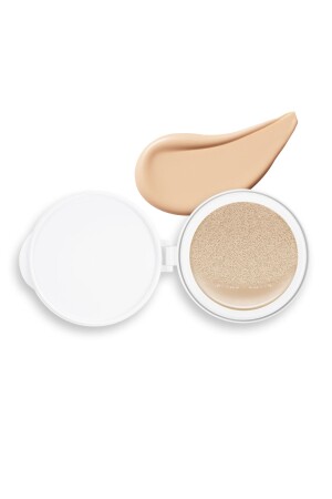 MNZ-High Coverage Semi-Matte SPF50+ PA+++ Foundation إعادة التعبئة الداخلية 15g مغطاة وسادة سحرية دائمة رقم 21 - Missha