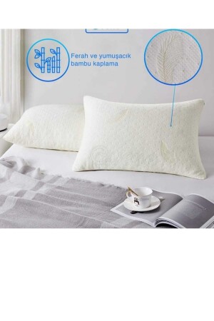 MNZ-High Orthopedic Neck Support Pillow Mega Size Orthopedic Visco Pillow وسادة لينة شخصياً - AYHOME