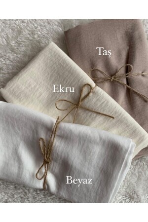 MNZ-Hijab نساء القطن حادث جاز شال نموذج مجموعة 3 - HAR-UM Ticaret