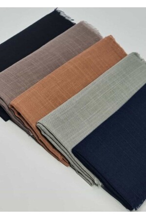 (MNZ-Hijab) (هيجاب) (هيجاب) (5 قطع) من القماش المزلق 100 × 100 سم - Organic Scarfs