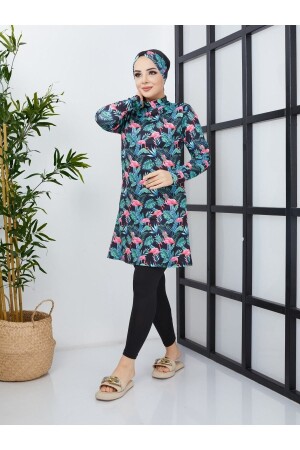 ملابس سباحة من نوع MNZ-Hijab مغطاة بالكامل من ليكرا الميكرو فابريك mkhl000 - yessir