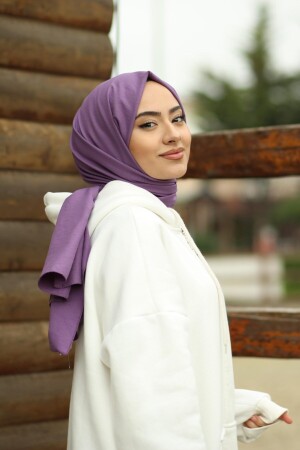 MNZ-Hijab القطن الاصطدام جوز شال نموذج - ماجنتا - Organic