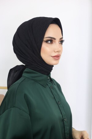 MNZ-Hijab النساء الحجاب البامبو الحجاب الأسود - Har-Um Ticaret