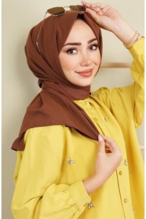 (MNZ-Hijab) نساء القطن الجاز (Shawl Brown) - Har-Um Ticaret