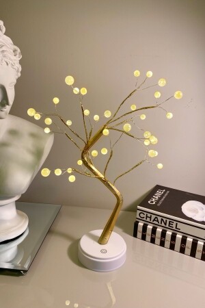 MNZ-Hl-014t1 مصباح طاولة شجرة ديكوراتي بطارية تعمل و USB قابل للتشغيل LED لاسلكي 5v - Hangast