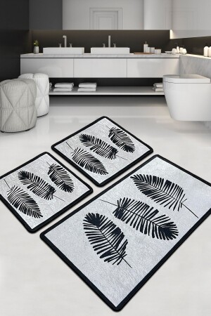 MNZ-Hoja حمام السجادة Djt مجموعة من 3 - Chilai Home