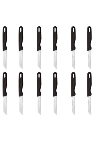 MNZ-Hollow Handle سكين الفاكهة مجموعة من 12 سوداء - Solingen