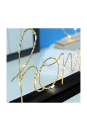 MNZ-Home Home Written بطارية تعمل بضوء LED لتزيين المنزل مصباح الإضاءة المنزلية1 - CajuArt