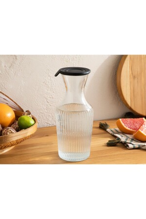 قنينة تخزين الزجاج من طراز MNZ-Homie 1200 مل أسود 10033557 - English Home