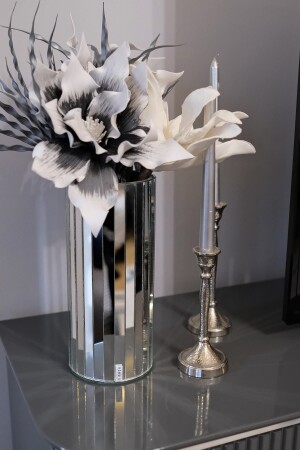 MNZ-Homila 30 سم (SILVER) وعاء مرآة - Homila