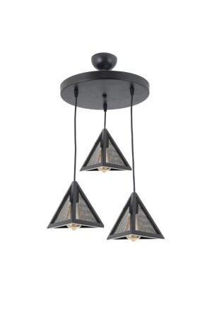 MNZ-Honeycomb نموذج جديد الروستيك مثلث ثلاثي ضوء الوسادة المصابيح LMBDR0083-BLKUCGENTELLI - Lambadar