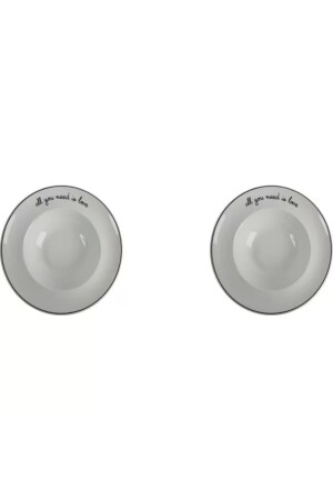 (MNZ-Hope Deep Plate) 26 سم مجموعة من 2 - Porland