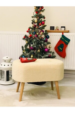 MNZ-Hornbeam خشب ساقي مزعج الألياف البيضاء البوف بنك - Webpanya