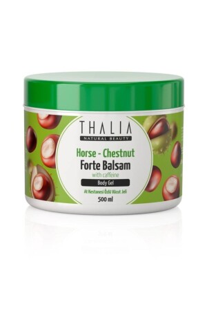 MNZ-Horse Chestnut and Caffeine Extract جيل تدليك البسمة القوية - 500 مل - Thalia