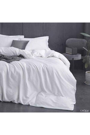 MNZ-Hotel Series Nano White واحد Ranforce سقف القطن المطاطي غطاء مجموعة nanob1 - CAQQA