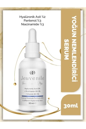 حمض MNZ-Hyaluronic 2٪ + بروفيتامين B5 3٪ + فيتامين B3 3٪ سيروم رطوبة مكثف 30ml 8682397030505 - Jeuvenile