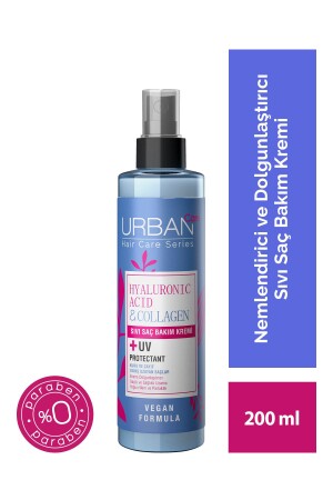 كريم رعاية الشعر المسال خاصة من حمض MNZ-Hyaluronic Acid & Collagen للشعر الجاف والغير الحياه - vegan-200 Ml - Urban Care