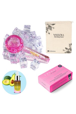 MNZ-Ice Globe Ice Globe كرة العلاج البارد الوردي + زيت الأفوكادو - Vassoul