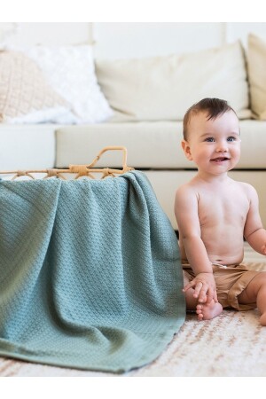 غطاء الطفل من القطن الأخضر من MNZ-Iceberg 115x100 سم CBPP100 - Caline Baby