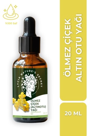 زيت الأعشاب الذهبية من الزهور MNZ-Immortelle 20 مل 100% طبيعي و نقي غير مخفف - Lycia Natures Secret