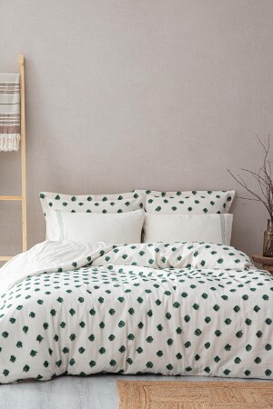 MNZ-Imre Battal Boy Duvet Cover Set 100% عودية القطن الخضراء 240x220 سم NVRIMR240x220 - Ecocotton