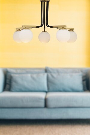 MNZ-Incandescent 5-piece Black Antique Modern Living Room غرفة النوم المرفأ قاعة الشنابل 3574-05-BL-FR - Apliqa