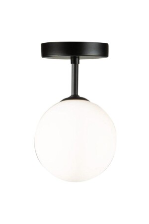 MNZ-Inci شمعة سوداء واحدة (زجاج أبيض) İNC-SH-TK-01 - BSA LIGHTING