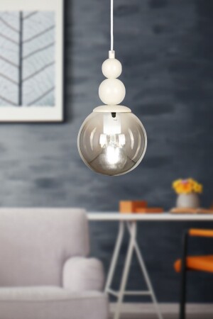 MNZ-Infinite Single Candlelier زجاجات مدخنة بيضاء BEG0032BEG01 - Begüsa