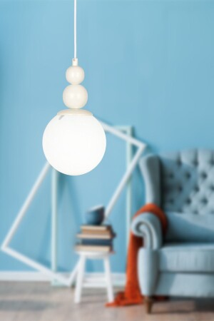 MNZ-Infinite Single Lampedlier زجاج أبيض أبيض بيج0032 بيج01 - Begüsa