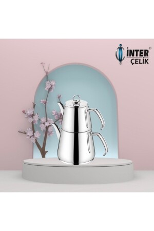 MNZ-Inter Çelik Hanzade متوسط الحجم وعاء الشاي Plain UGR75 - İNTER CELİK