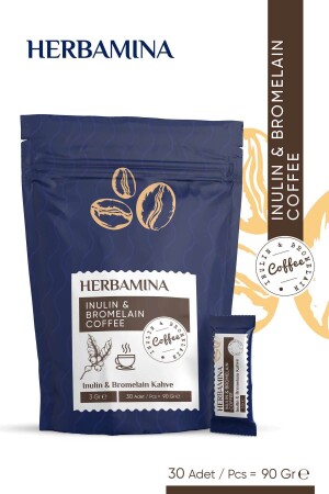 MNZ-INULIN & BROMELAIN Koffee 3grx30 - 90gr - Herbamina