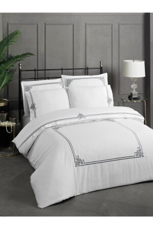 MNZ-Ionia V. 3 100٪ القطن ساتيين غطاء غطاء مجموعة ورقة مقبضة الحجم الملك ((XL)الأبيض (المنشطات الراكي - Silkarea