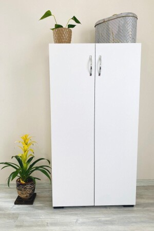 كابينة الحذاء متعددة الأغراض من MNZ-Irmak كابينة تخزين الأحذية بوابتين 4 رف الأحذية المكونة - Irmak Mobilya