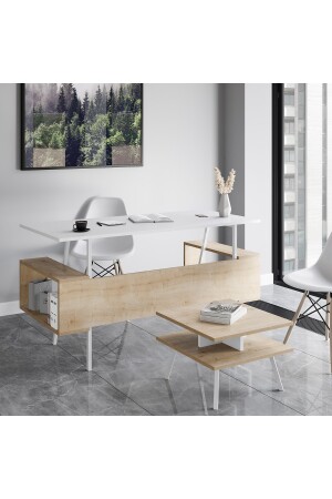 MNZ-Irony Maxi مكتب طاولة مجموعة البلوط الأبيض TYC00641949292 - lagomood