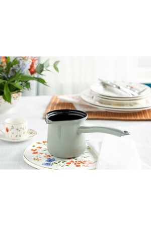 MNZ-Isidora Enamel Coffee Pot 500 مل خضراء - English Home
