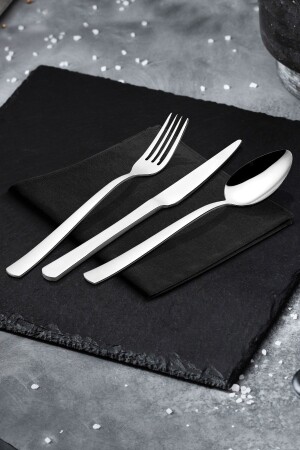 MNZ-Istanbul 18 قطعة سكين ملعقة شوكة مجموعة İST-18 - Avcı