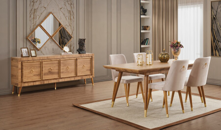 غرفة الطعام MNZ-Izmit Ceviz - Cadde Yıldız