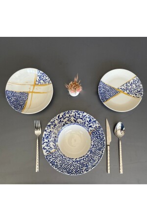 MNZ-Iznik 24 قطعة طعام الخنزير المعدل لـ 6 أشخاص TYC00553241466 - Davet