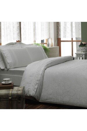 MNZ-Jacquard غطاء مزدوج غطاء مجموعة Alida Ecru 60102696 - Taç