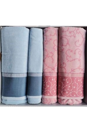 (MNZ-Jalen) أفضل مجموعة (تركية) حمام (Sett) حمام (Sett) حمام (Sett) حمام (Sett) زرقاء وردية (JALEN - Özdilek