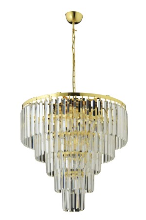 MNZ-Jasmine 8-piece Crystal Stone Pendant Lamp شمعة G-066-8YSM - Trendylight