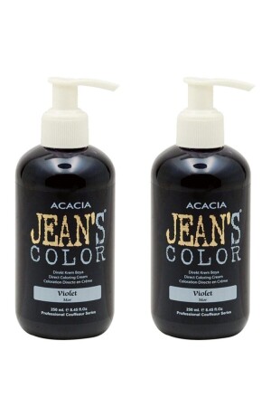 لون MNZ-Jean لون الأرجواني بنفش لون الشعر 250 مل 2 قطع بنفش 2 - Acacia