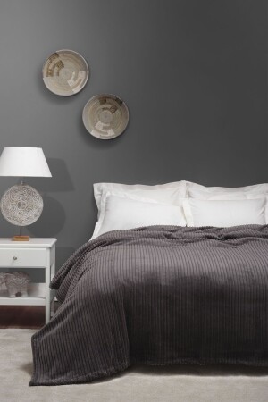 MNZ-Joena Anthracite غطاء مزدوج 200. 21. 01. 0130 - Karaca Home